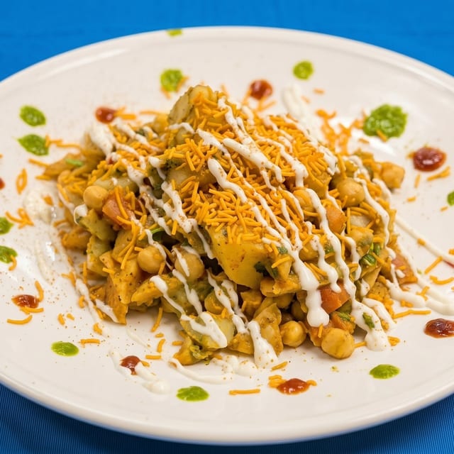 Alu Papdi Chaat.